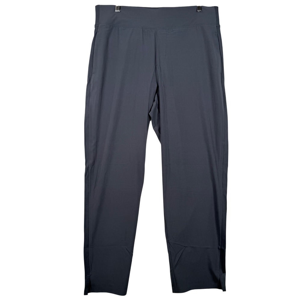 NEW Womens Large Ankle Pant Gray 4-Way Stretch Quick-Dry Gorpcore Athleisure